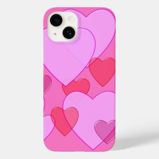 Coques Case-Mate iPhone Shining heart Valentine background rose (Verso)