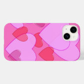 Coques Case-Mate iPhone Shining heart Valentine background rose (Verso (horizontal))