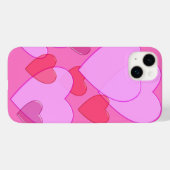Coques Case-Mate iPhone Shining heart Valentine background rose (Verso (horizontal))
