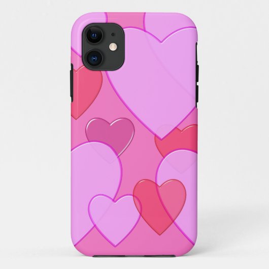 Coques Case-Mate iPhone Shining heart Valentine background rose (Dos)