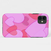 Coques Case-Mate iPhone Shining heart Valentine background rose (Dos (Horizontal))