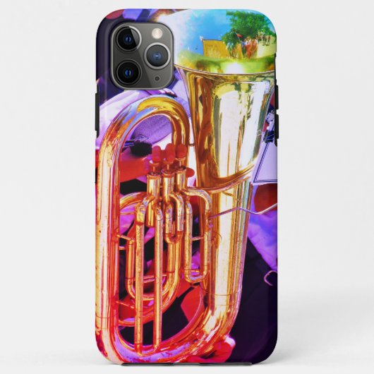 Coques Case-Mate iPhone Shiny Tuba Reflet Brass Band (Dos)
