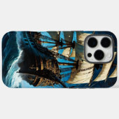 Coques Case-Mate iPhone Ship Under Starry Sky (Verso (horizontal))