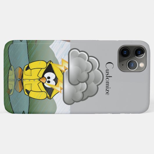 Coques Case-Mate iPhone Shivering Rainy Day Penguin Thunder_Cove (Dos (Horizontal))