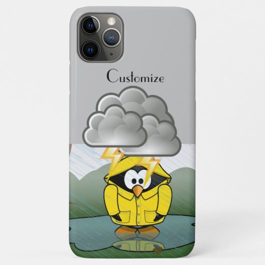 Coques Case-Mate iPhone Shivering Rainy Day Penguin Thunder_Cove (Dos)