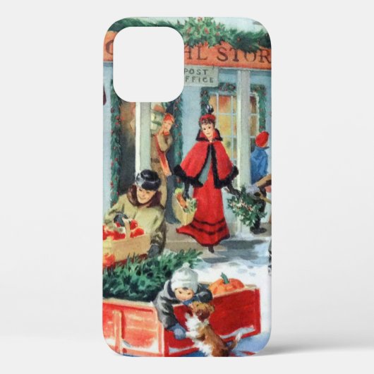 Coques Case-Mate iPhone shopping de Noël rétro (Verso)