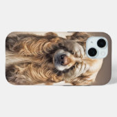 Coques Case-Mate iPhone Shy Golden Retriever (Verso (horizontal))