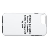 Coques Case-Mate iPhone Si être Sarcastique brûle des calories (Dos (Horizontal))