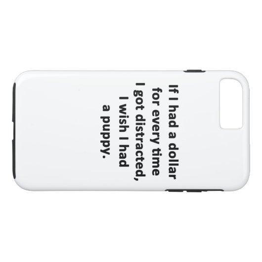 Coques Case-Mate iPhone Si j'avais un dollar (Dos (Horizontal))