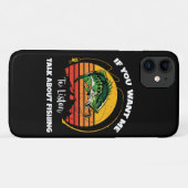 Coques Case-Mate iPhone Si vous voulez que je vous écoute parlez de pêche (Dos (Horizontal))