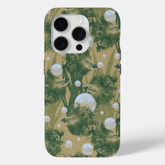 Coques Case-Mate iPhone Siamais combat poisson vert (Verso)