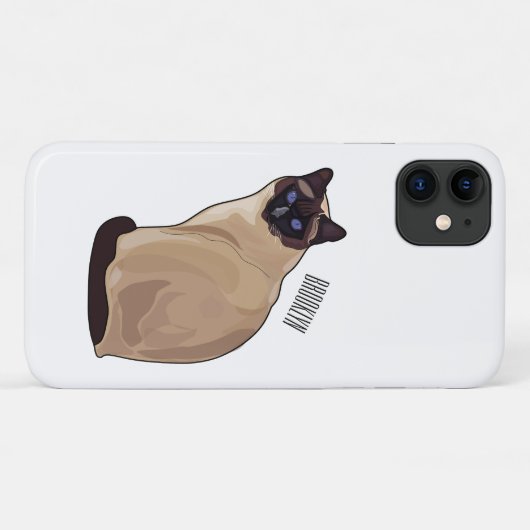 Coques Case-Mate iPhone Siamese cat cartoon (Dos (Horizontal))