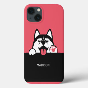 Case-Mate iPhone Case Siberian Husky personnalisé nom et cas de téléphon