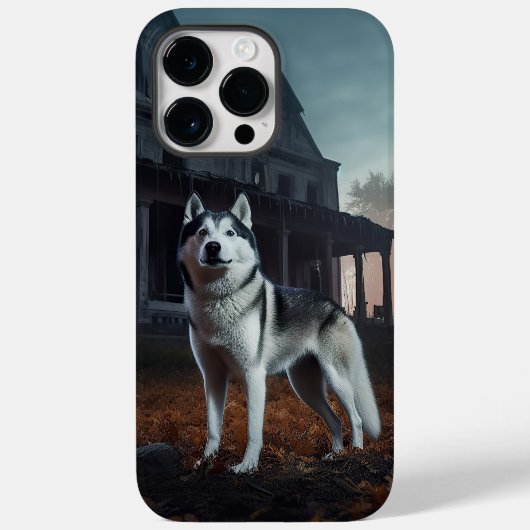 Coques Case-Mate iPhone Sibérie Husky Halloween effraie (Verso)