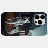 Coques Case-Mate iPhone Sibérie Husky Halloween effraie (Verso (horizontal))