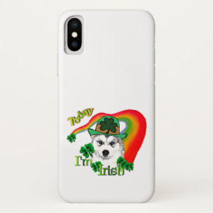 Coque iPhone X Sibérie Husky St Patrick