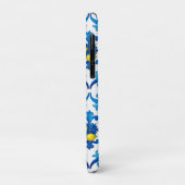 Coques Case-Mate iPhone sicilien, été, citron, mosaïque, bleu, (Dos/Gauche)