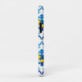 Coques Case-Mate iPhone sicilien, été, citron, mosaïque, bleu, (Dos/Droite)