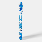 Coques Case-Mate iPhone sicilien, été, citron, mosaïque, bleu, (Verso / Droite)