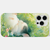 Coques Case-Mate iPhone Sieste Florale Paisible de Chinchilla (Verso (horizontal))