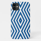 Coques Case-Mate iPhone Signal Blue Moods Diamond Chevrons (Dos)