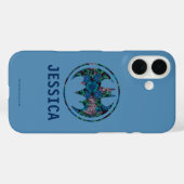 Coques Case-Mate iPhone Signal de chauve-souris Rose bleu (Verso (horizontal))