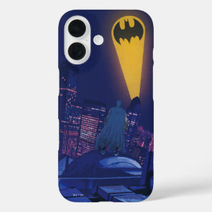 Coques iPhone 16 Signal de chauve-souris sur Gotham