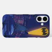 Coques Case-Mate iPhone Signal de chauve-souris sur Gotham (Verso (horizontal))
