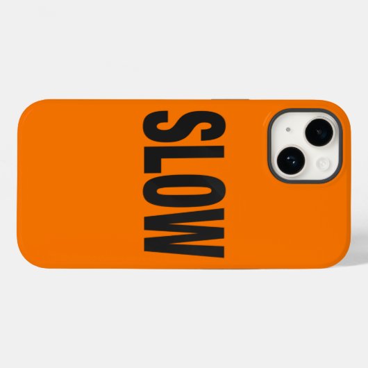 Coques Case-Mate iPhone Signal de prudence lent (Verso (horizontal))