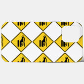 Coques Case-Mate iPhone Signal d'hélicoptère de prudence (Verso (horizontal))