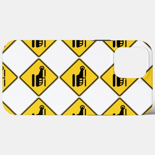 Coques Case-Mate iPhone Signal d'hélicoptère de prudence (Verso (horizontal))