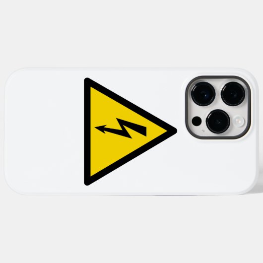 Coques Case-Mate iPhone signal haute tension symbole électrique danger p (Verso (horizontal))