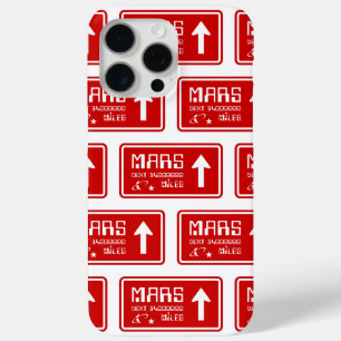 Coque iPhone 15 Pro Max Signal routier de Mars