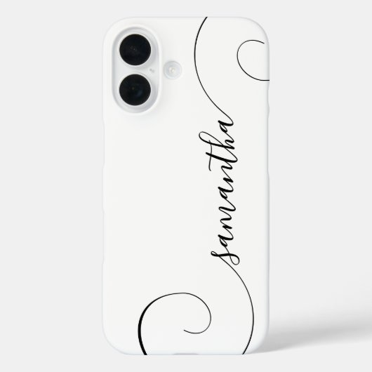 Coques Case-Mate iPhone Signature Boucle Noir (Verso)