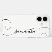 Coques Case-Mate iPhone Signature Boucle Noir (Verso (horizontal))