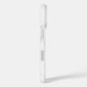 Coques Case-Mate iPhone Signature Bouclée Marbre Blanc Argenté (Verso / Droite)