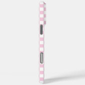 Coques Case-Mate iPhone Signature carreaux rose pâle (Verso / Droite)