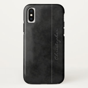 Coques Pour iPhone Signature Cool Noir Marbré sur iPhone X