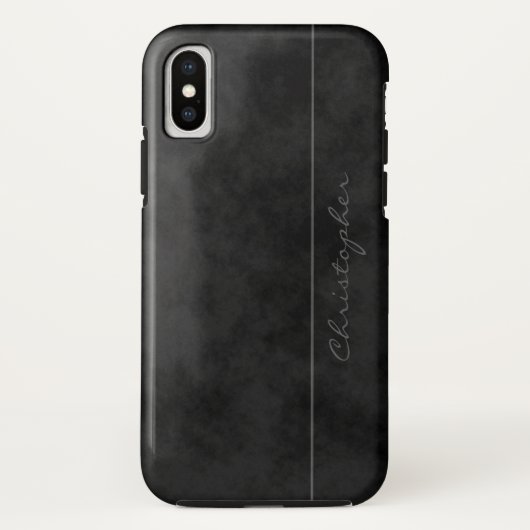 Coques Case-Mate iPhone Signature Cool Noir Marbré sur iPhone X (Dos)