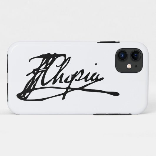 Coques Case-Mate iPhone Signature de Frédéric Chopin (Dos (Horizontal))