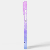 Coques Case-Mate iPhone Signature de glam rose pâle brillant (Verso / Gauche)