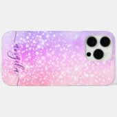 Coques Case-Mate iPhone Signature de glam rose pastel (Verso (horizontal))