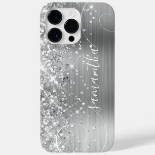 Coque Pour Pour iPhone 14 Pro Max Signature de la crème glacée argent