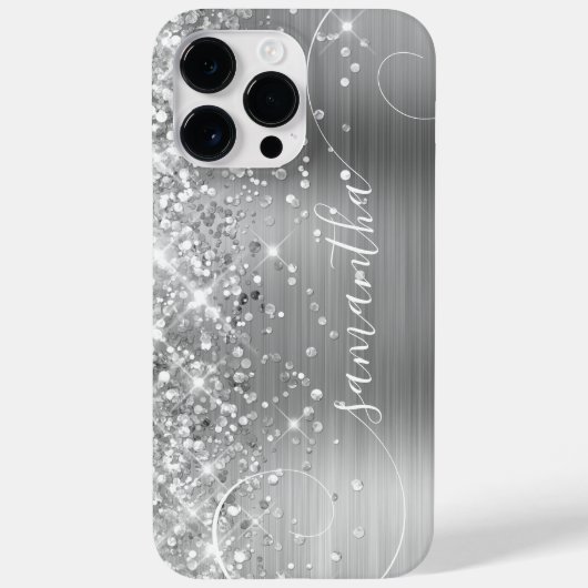 Coques Case-Mate iPhone Signature de la crème glacée argent (Verso)