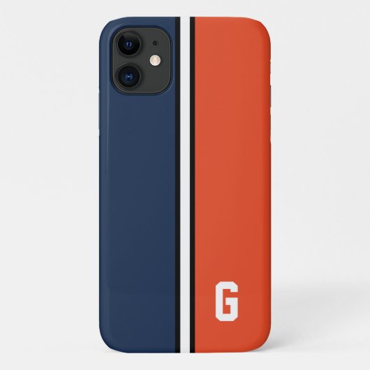 Coques Case-Mate iPhone Signature des couleurs du collège (Dos)