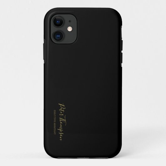 Coques Case-Mate iPhone Signature élégante du script d'entreprise (Dos)