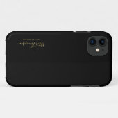 Coques Case-Mate iPhone Signature élégante du script d'entreprise (Dos (Horizontal))