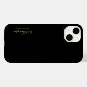 Coques Case-Mate iPhone Signature élégante du script d'entreprise (Verso (horizontal))