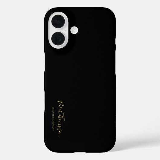 Coques Case-Mate iPhone Signature élégante du script d'entreprise (Verso)
