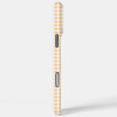 Coques Case-Mate iPhone Signature Gingham Petite Pêche (Verso / Droite)